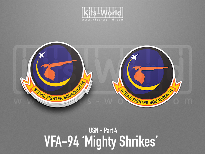 Kitsworld SAV Sticker - US Navy - VFA-94 Mighty Shrikes Approx height: 100 mm 